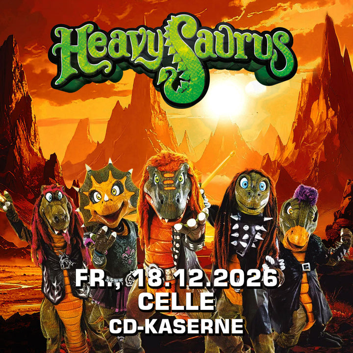Heavysaurus Konzert in Celle, CD-Veröffentlichung, Live-Aufnahme vom Heavy-Metal-Event in der Kaserne, Deutschland