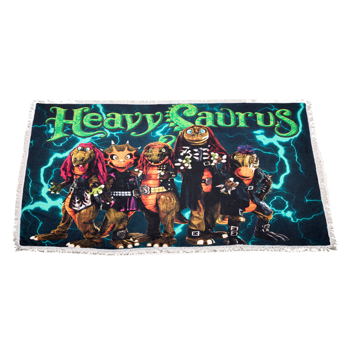 Wandteppich "Tagesdecke" von Heavysaurus Shop mit bunten Mustern, hängt an der Wand, weiche Textur, dekoratives Wohnaccessoire