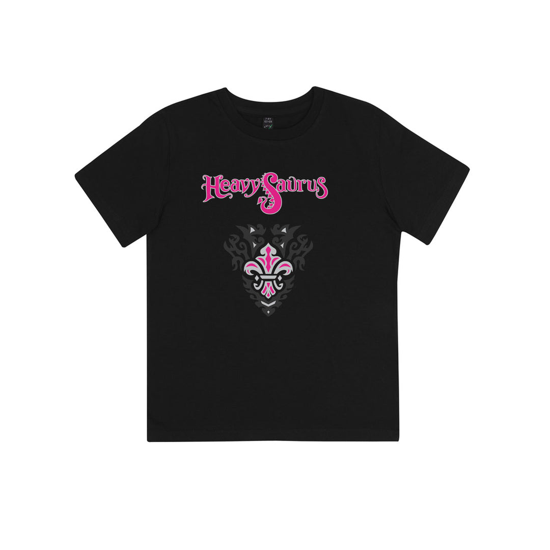 Rosa Milli T-Shirt für Kinder von Heavysaurus Shop, weiches Baumwollmaterial, mit kindgerechtem Design.