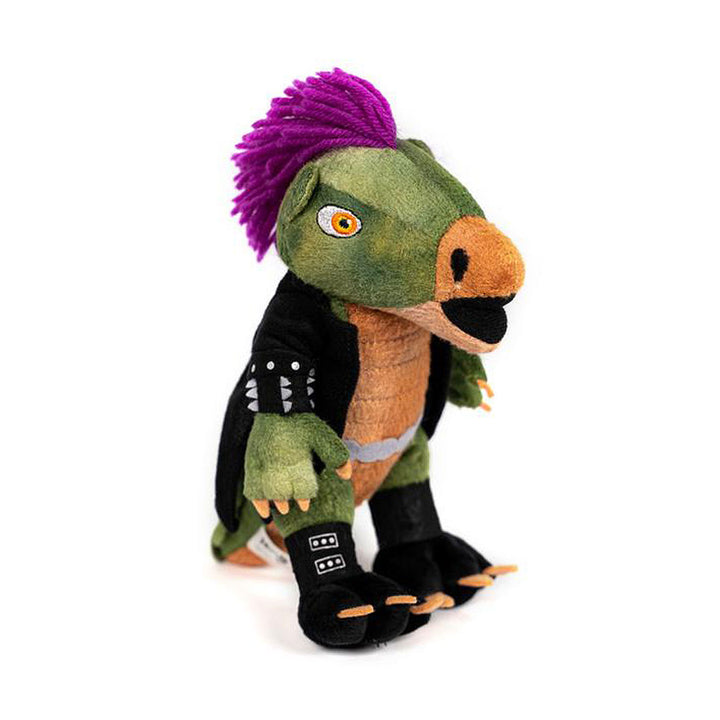 Weiches Stofftier Muffi Puffi, niedliches Accessoire von Heavysaurus Shop, mit bunten Stoffdetails und freundlichem Gesicht.